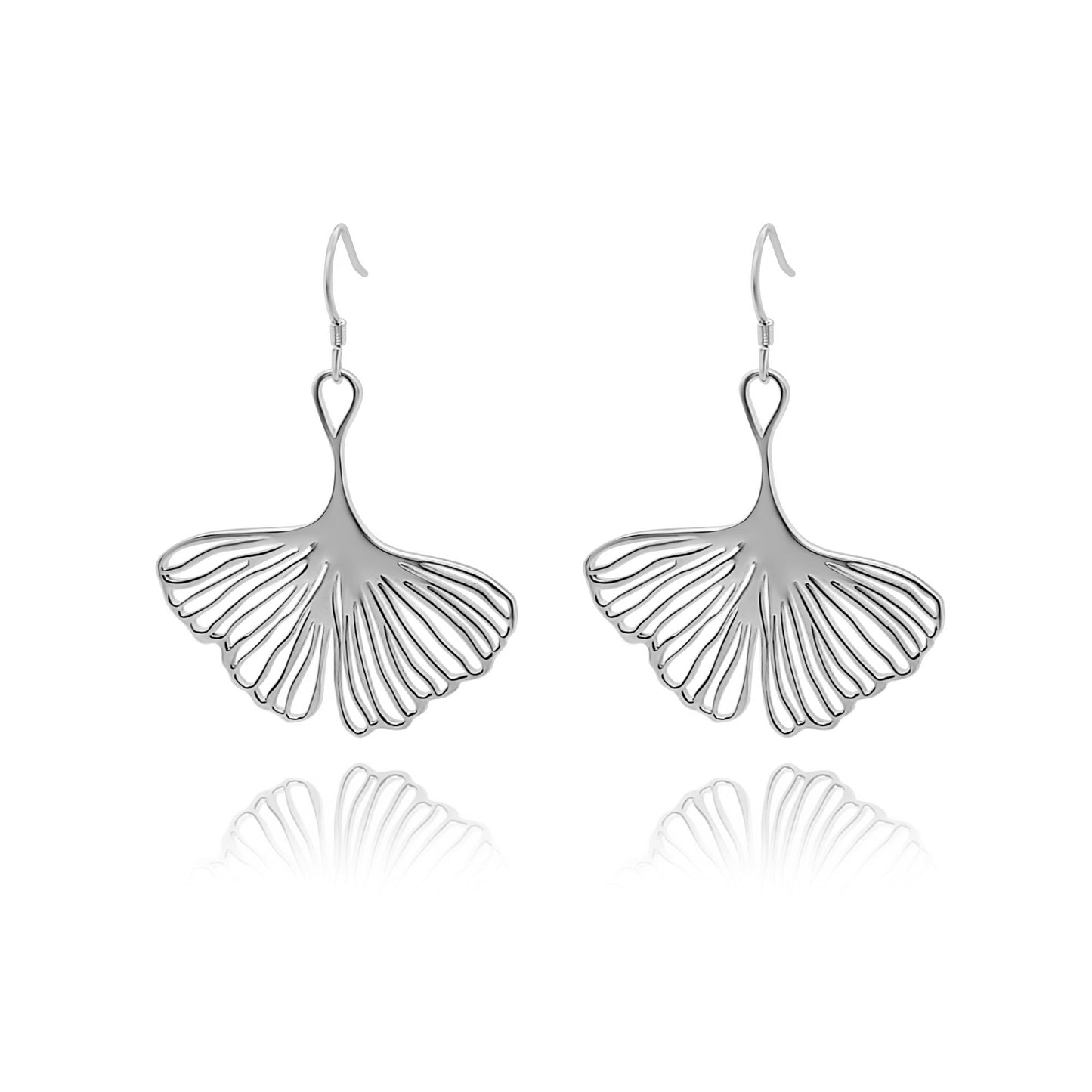 Adia - Ginkgo Leaf Dangle Earrings