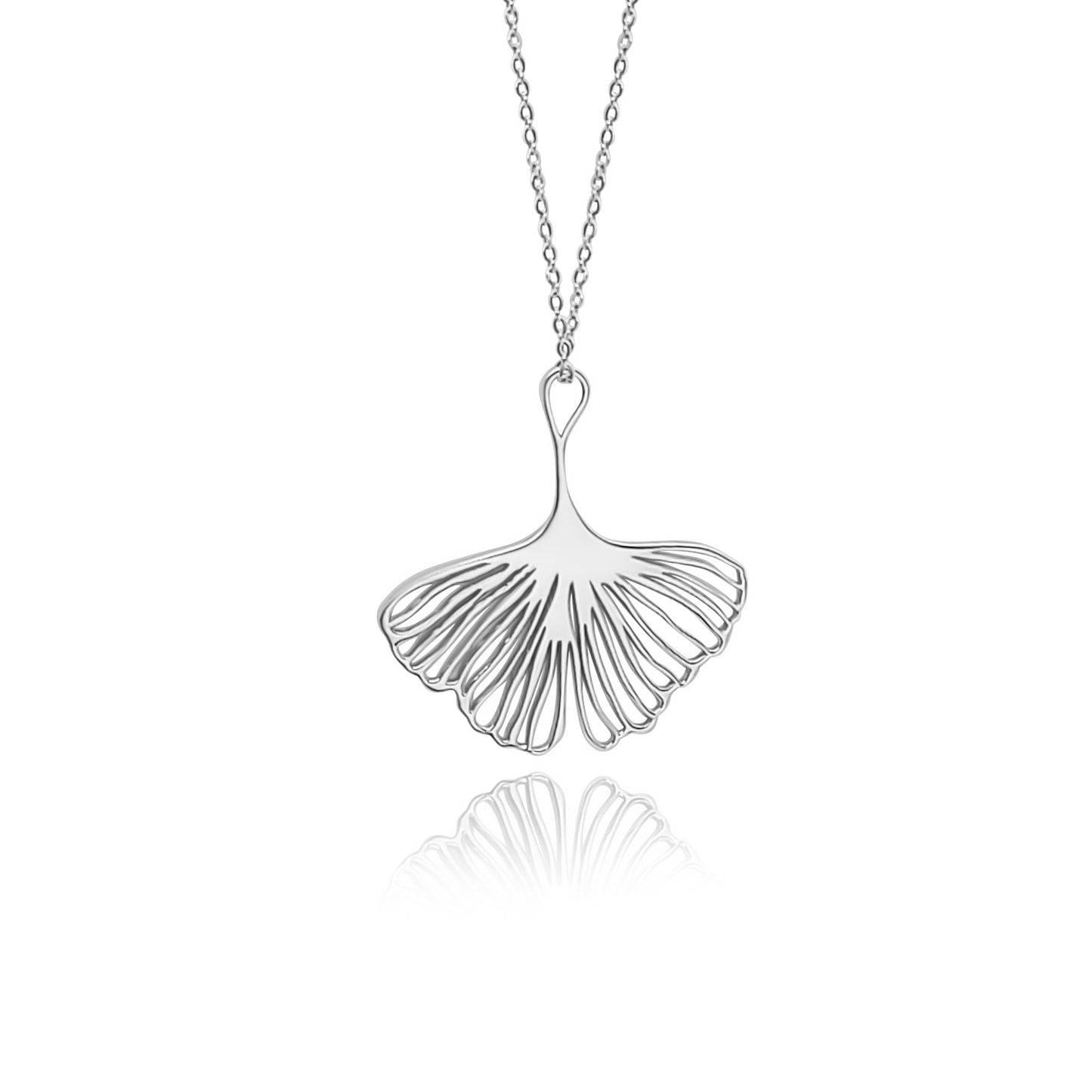 Adia Ginkgo Leaf Pendant Necklace