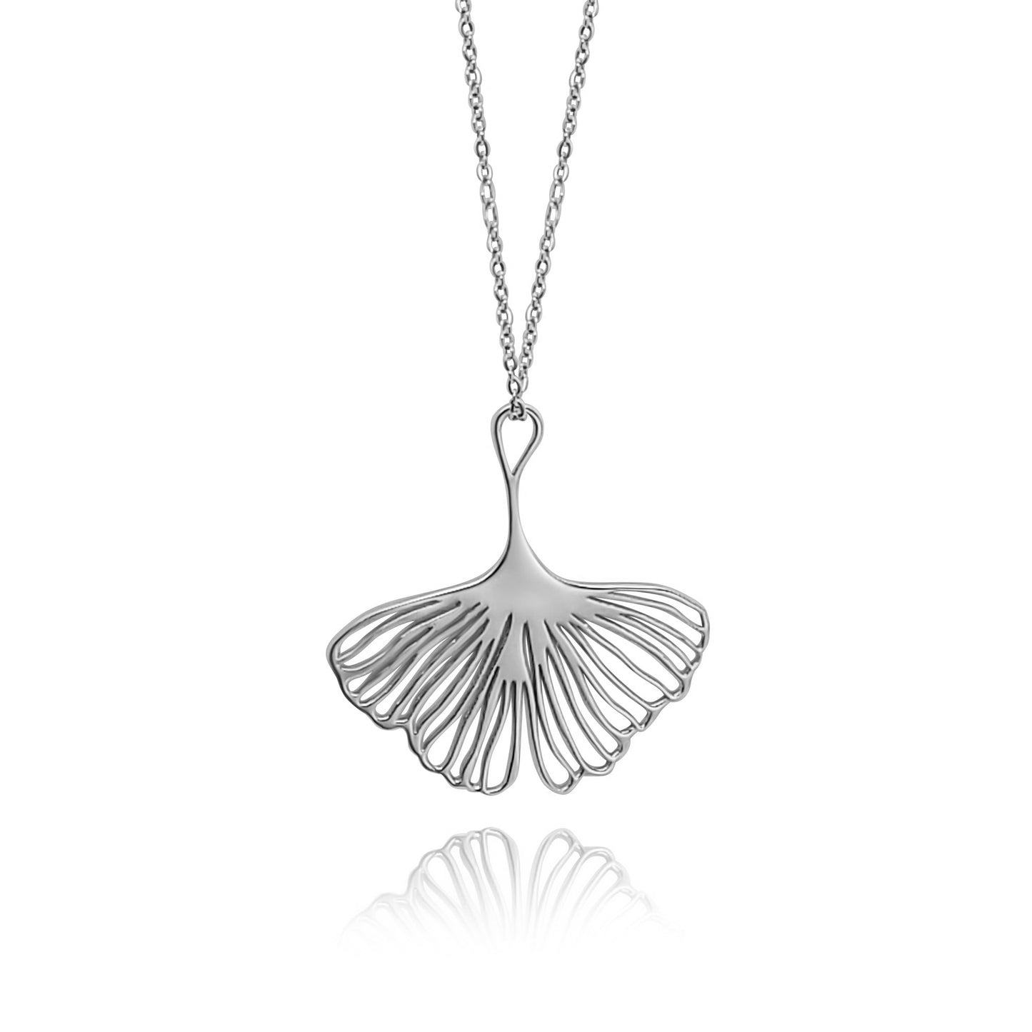 Adia Ginkgo Leaf Pendant Necklace