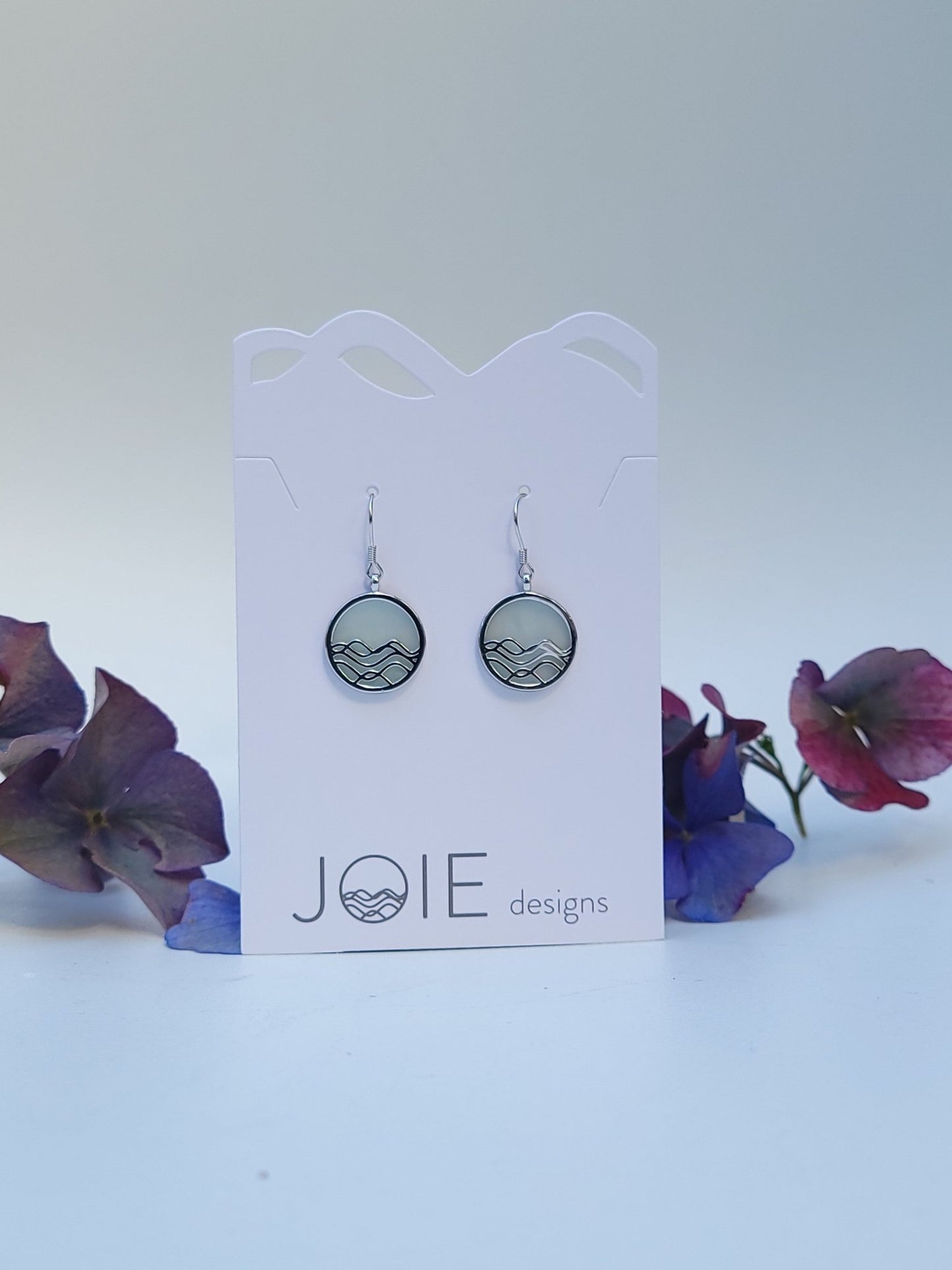 Amazonite Little High Tide Circle Earrings- Limited Edition