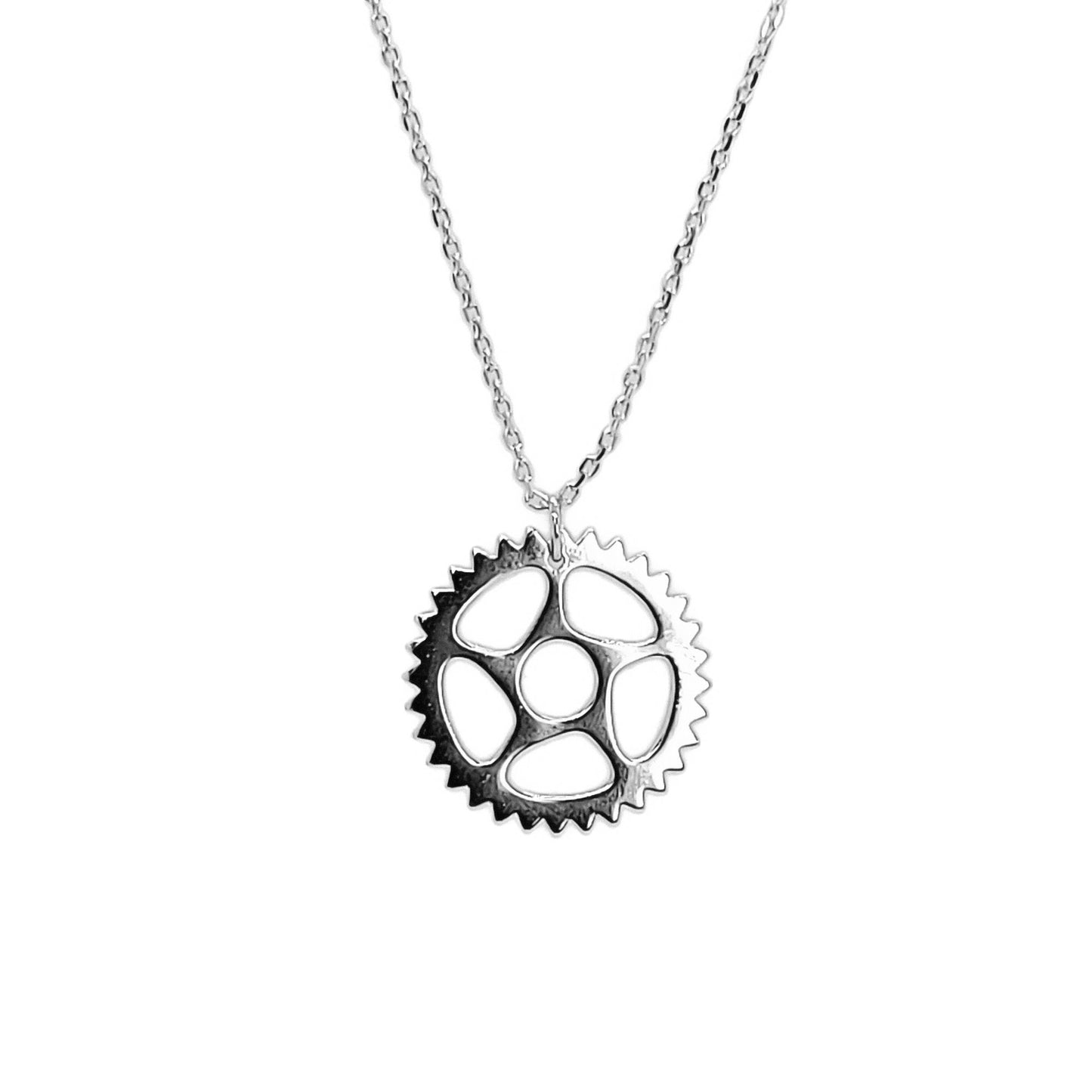 Maeve - Bike Chain Ring Necklace