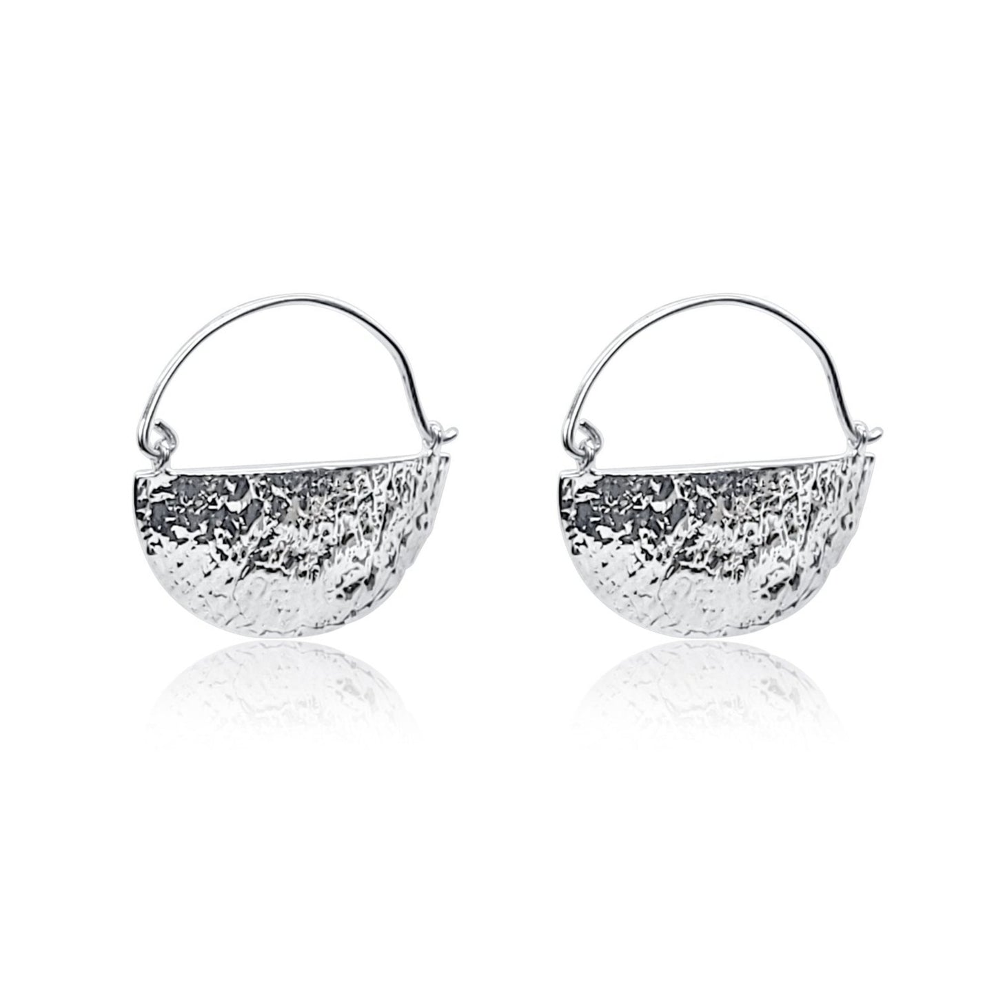 Talula Shell half Moon Hoop Earrings