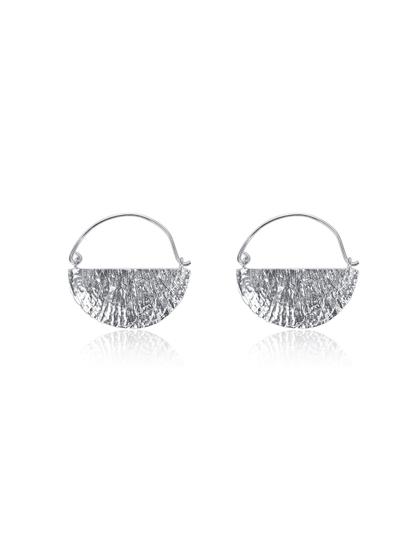 Talula Shell half Moon Hoop Earrings